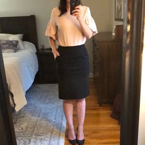 Express Bell Sleeve Short Sleeve Textured Top